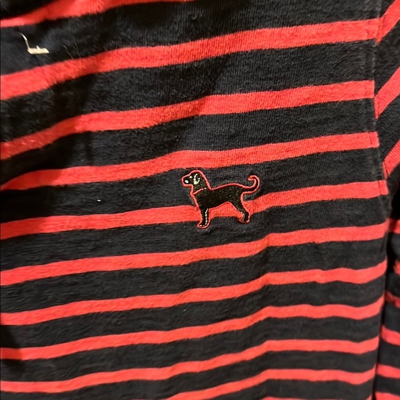 The Black Dog Navy and Pink Striped Hoodie - Picture 3 of 9